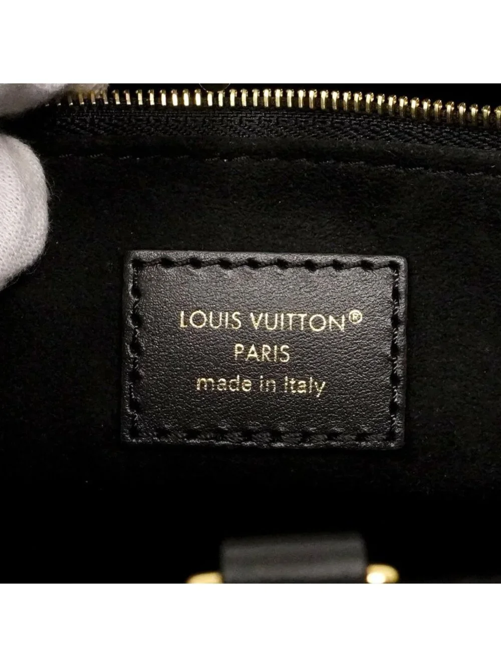 Louis Vuitton Handbag Monogram Empreinte On The Go PM Noir 2-Way